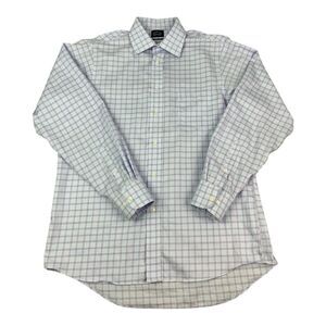 Eagle Shirtmakers Men’s Button Up Shirt Stretch Collar Non Iron, Size Large